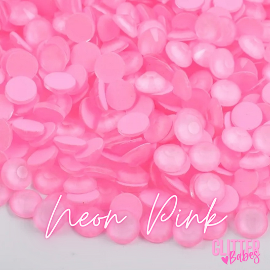 Neon Light Pink - Glass Rhinestones