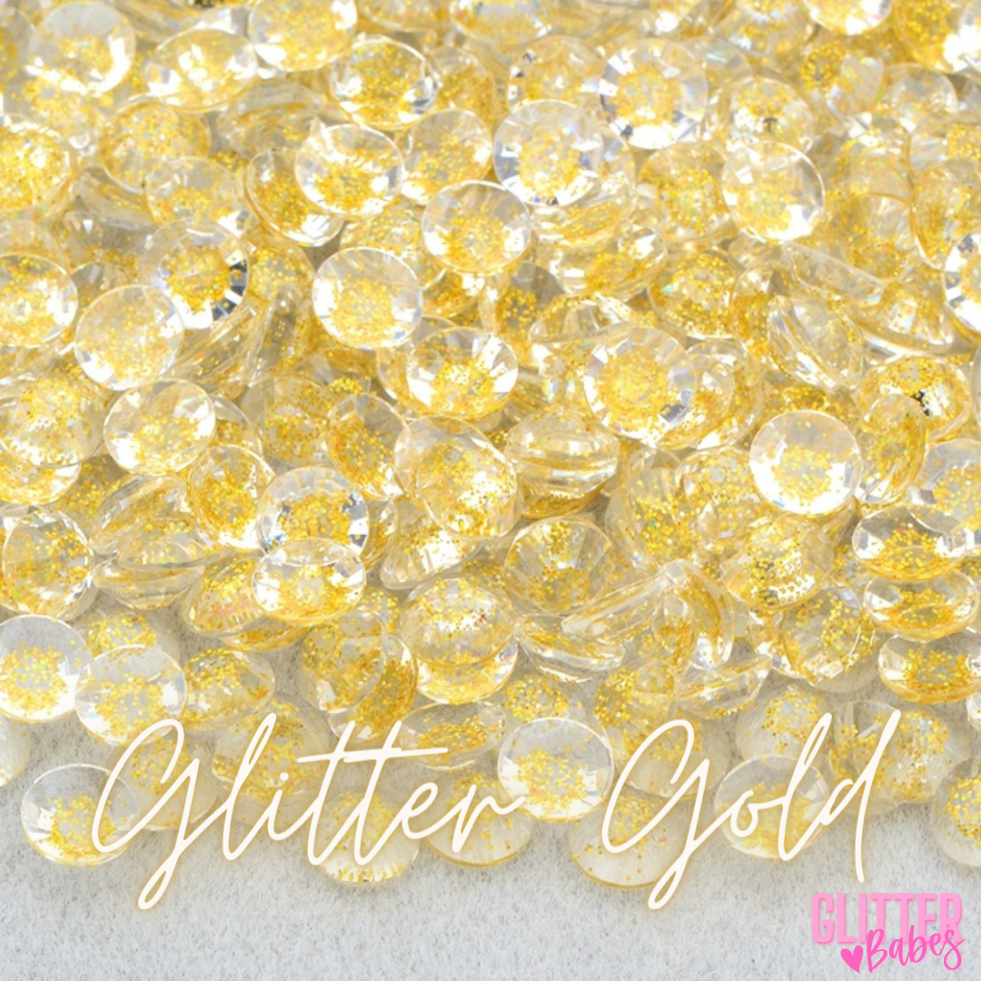 Glitter Gold - Transparent Rhinestones