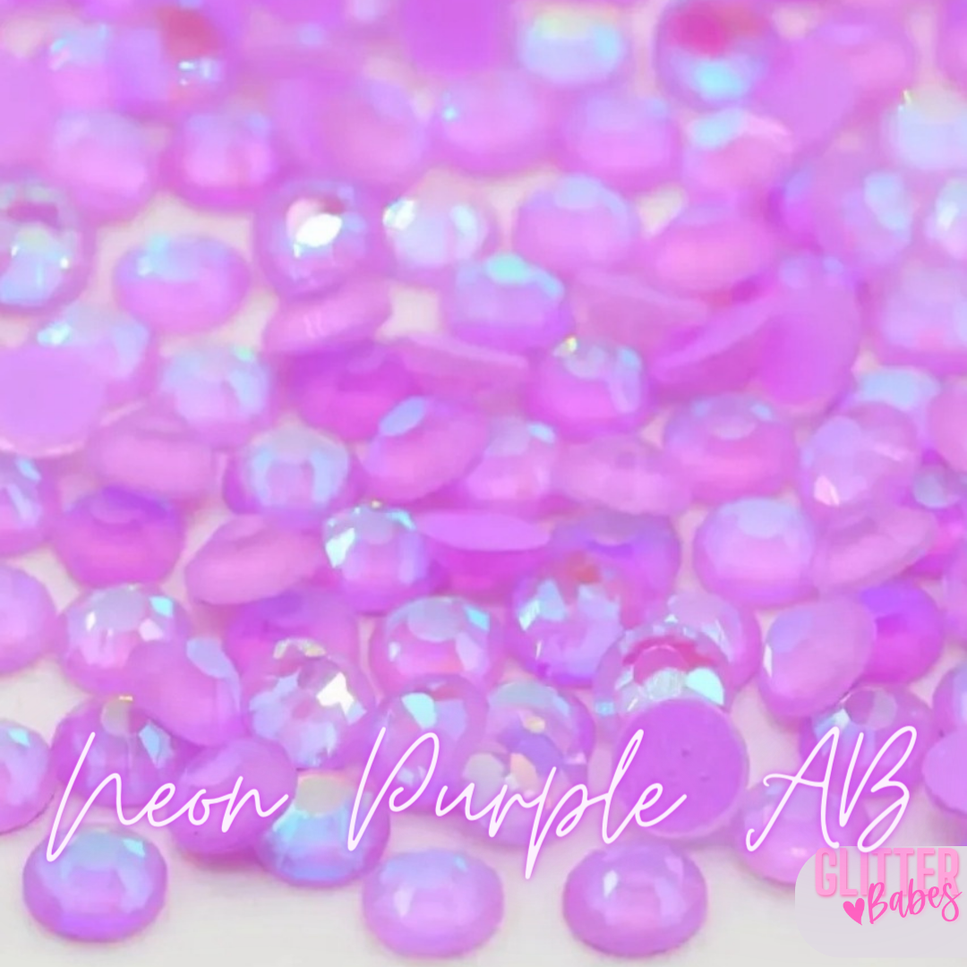 Neon Purple AB - Glass Rhinestones