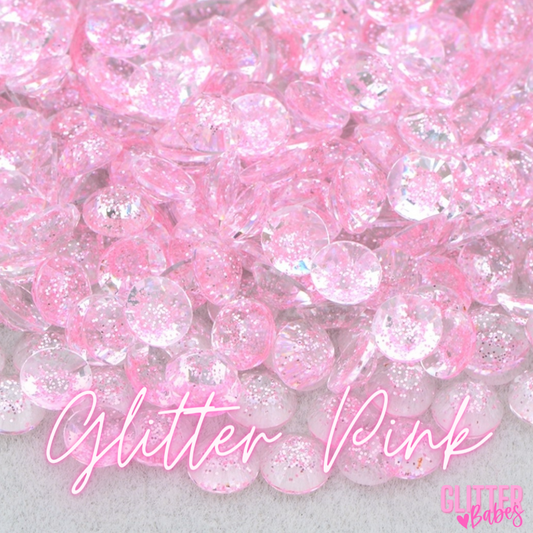 Glitter Pink - Transparent Rhinestones