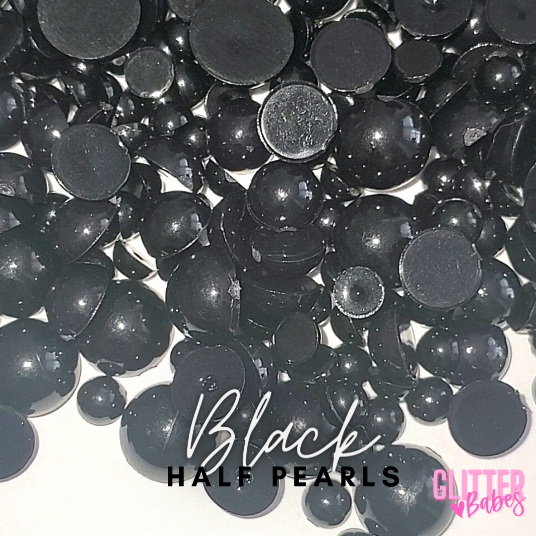 Black - Half Pearls