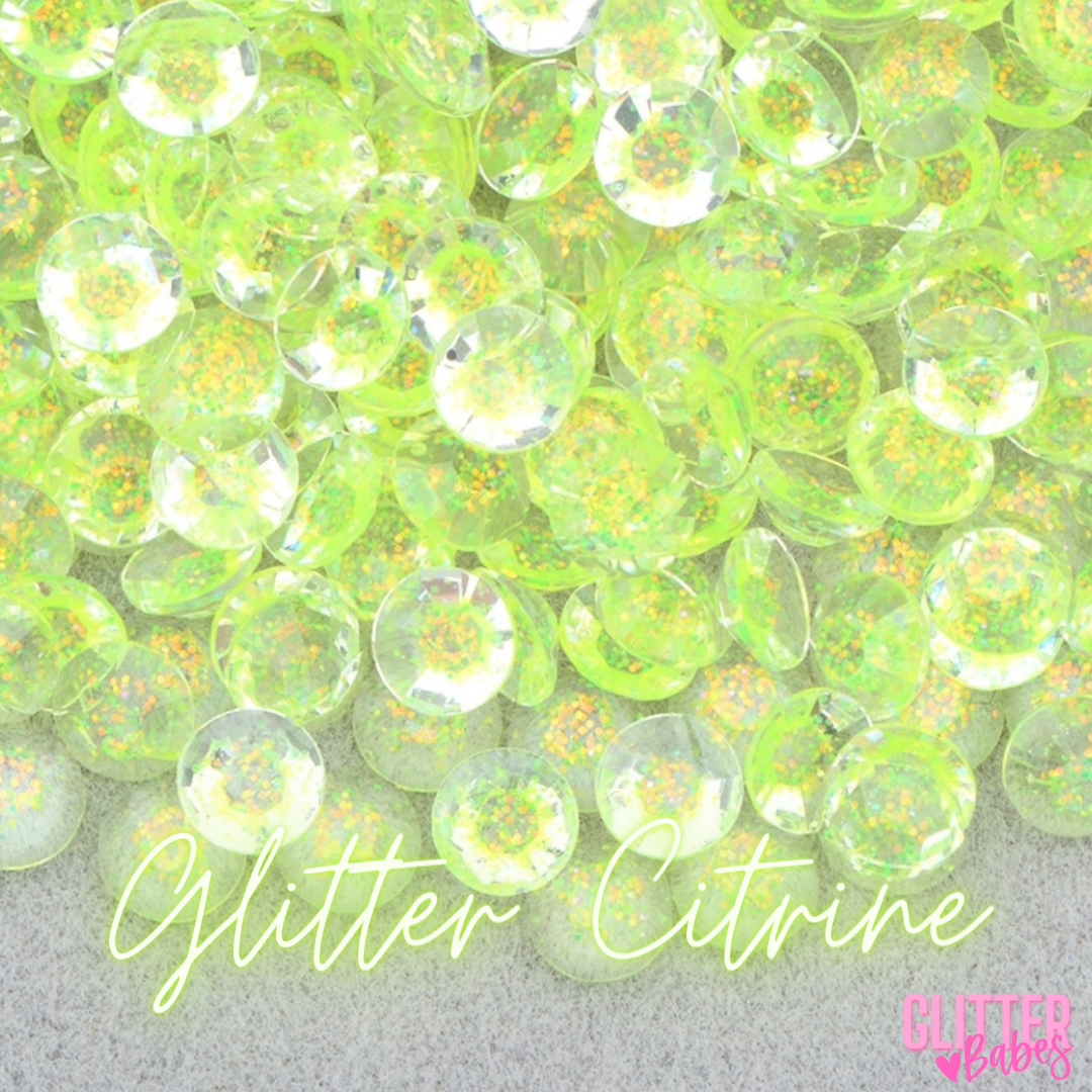 Glitter Citrine - Transparent Rhinestones