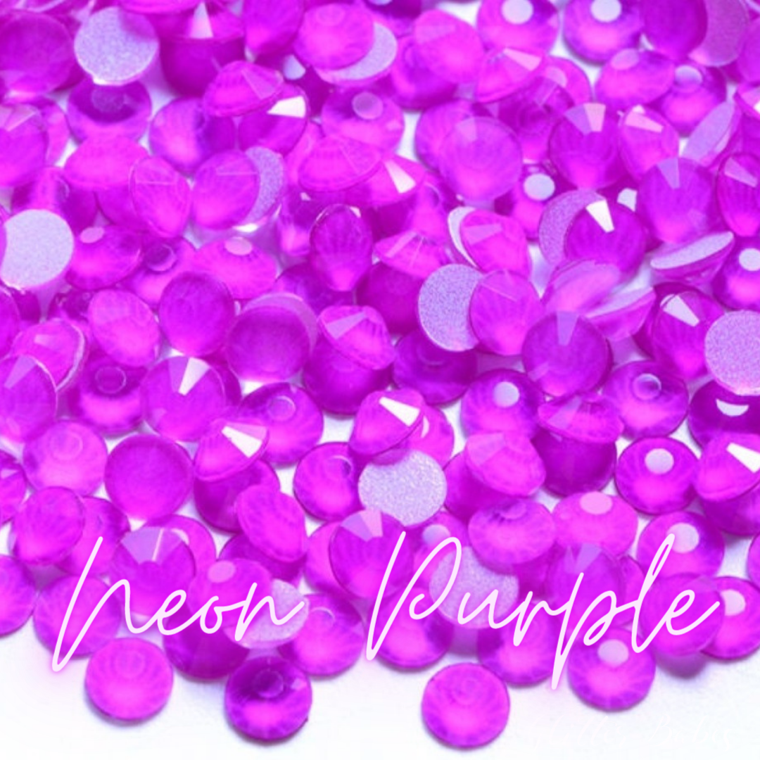 Neon Purple - Glass Rhinestones