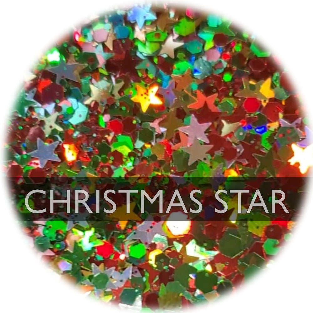 Christmas Star - Mixed Glitter