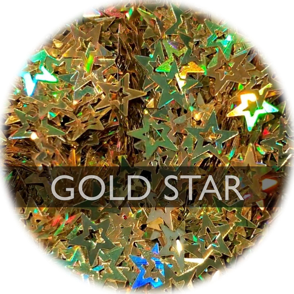 Gold Star - Shape Glitter