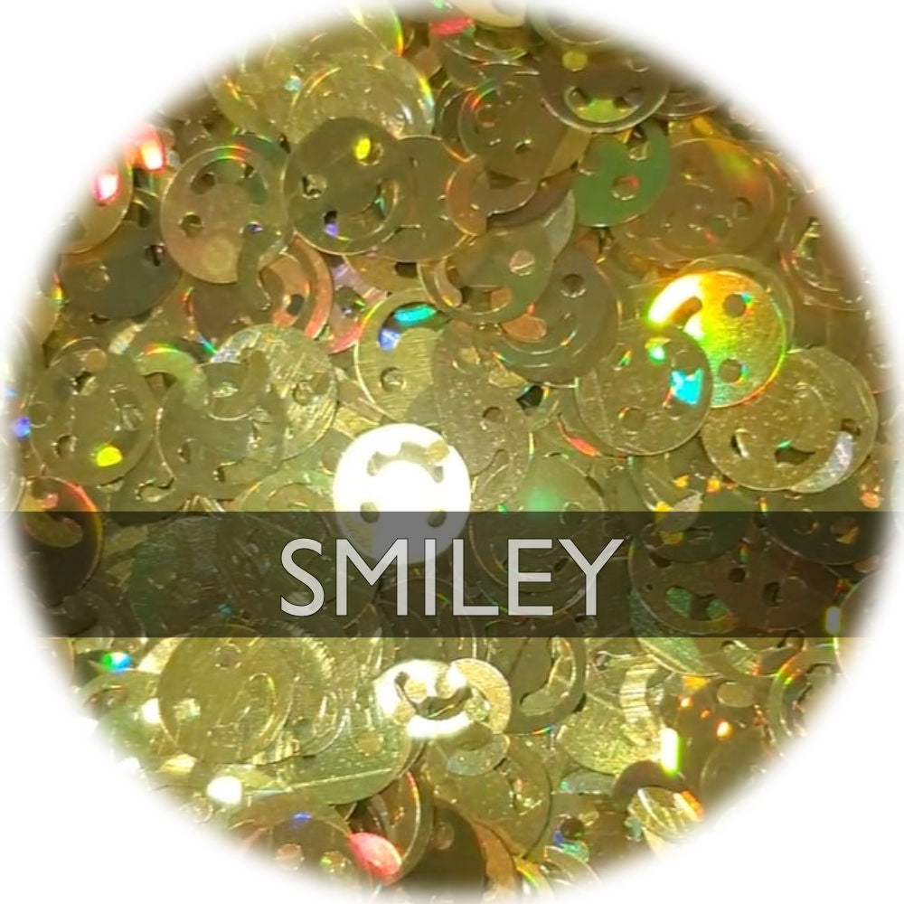 Smiley - Shape Glitter