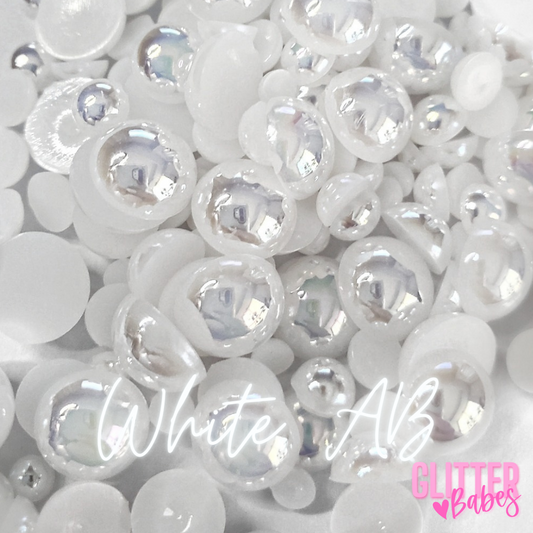 White AB - Half Pearls