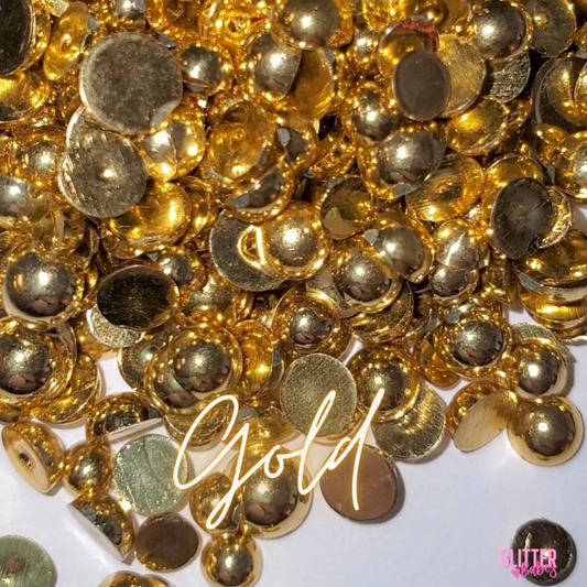 Gold - Half Pearls
