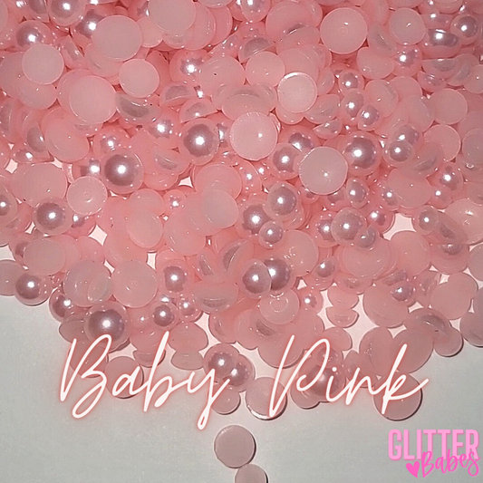Baby Pink - Half Pearls