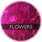 Flowers - Shape Glitter